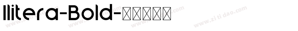 Ilitera-Bold字体转换
