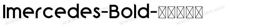 Imercedes-Bold字体转换