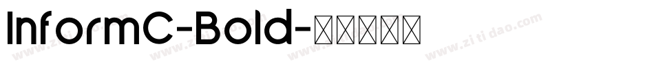 InformC-Bold字体转换