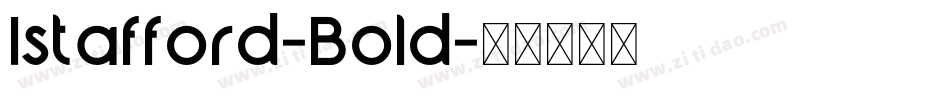 Istafford-Bold字体转换