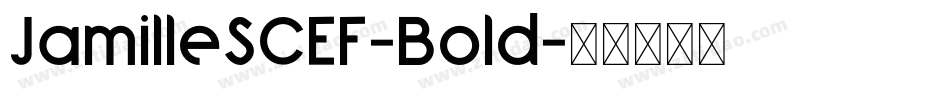JamilleSCEF-Bold字体转换