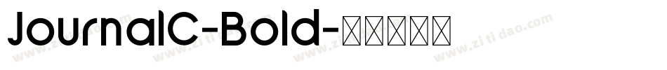 JournalC-Bold字体转换