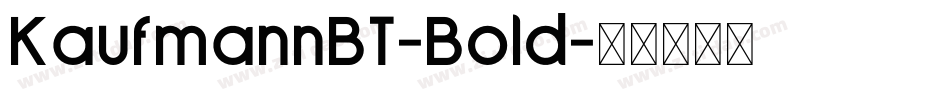 KaufmannBT-Bold字体转换