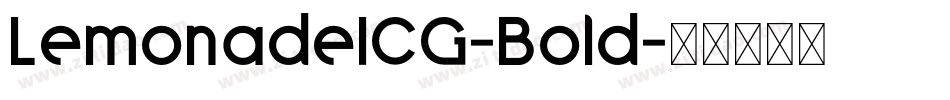 LemonadeICG-Bold字体转换