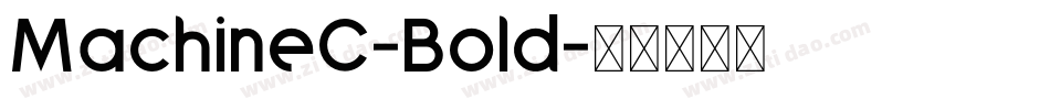 MachineC-Bold字体转换