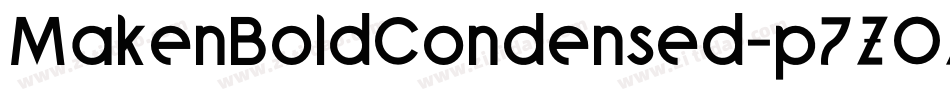 MakenBoldCondensed-p7ZOZ字体转换