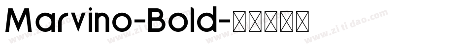 Marvino-Bold字体转换