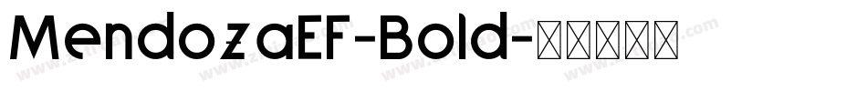 MendozaEF-Bold字体转换