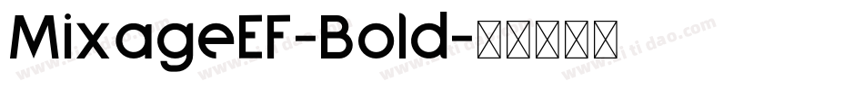 MixageEF-Bold字体转换