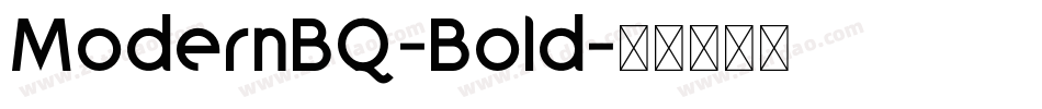 ModernBQ-Bold字体转换