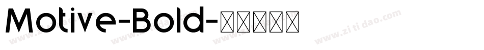 Motive-Bold字体转换