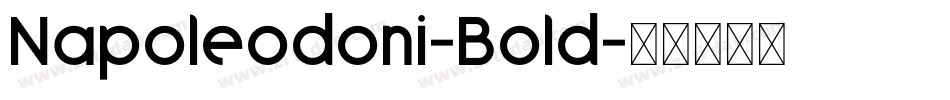 Napoleodoni-Bold字体转换