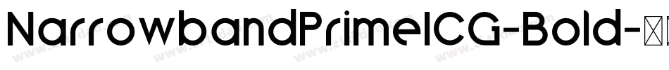 NarrowbandPrimeICG-Bold字体转换