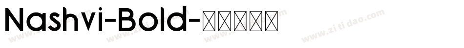 Nashvi-Bold字体转换