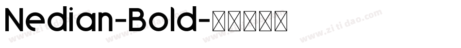 Nedian-Bold字体转换
