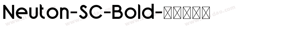 Neuton-SC-Bold字体转换