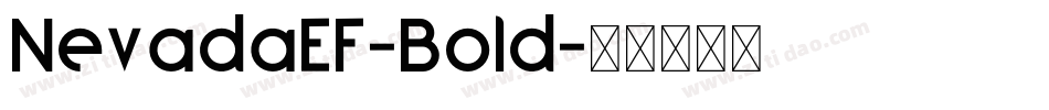 NevadaEF-Bold字体转换