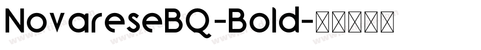 NovareseBQ-Bold字体转换