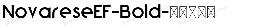 NovareseEF-Bold字体转换