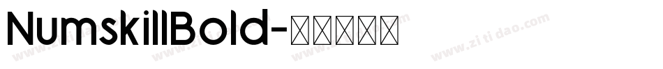 NumskillBold字体转换