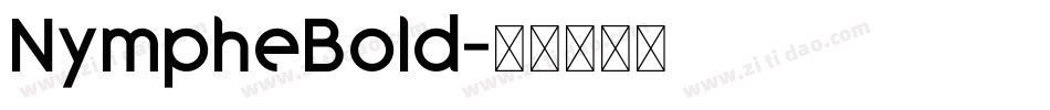 NympheBold字体转换