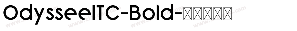 OdysseeITC-Bold字体转换