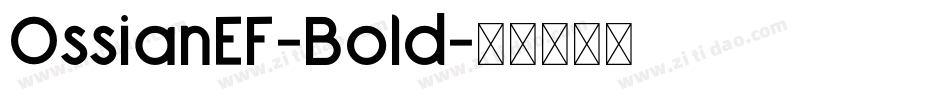 OssianEF-Bold字体转换