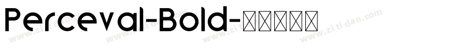 Perceval-Bold字体转换