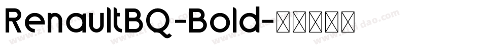 RenaultBQ-Bold字体转换