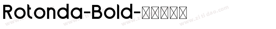 Rotonda-Bold字体转换