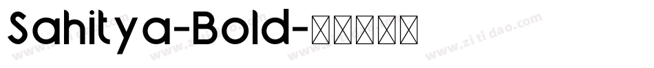 Sahitya-Bold字体转换