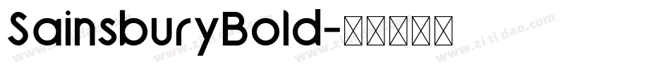 SainsburyBold字体转换