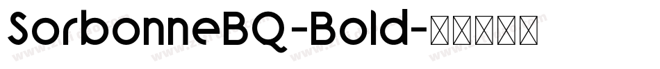 SorbonneBQ-Bold字体转换