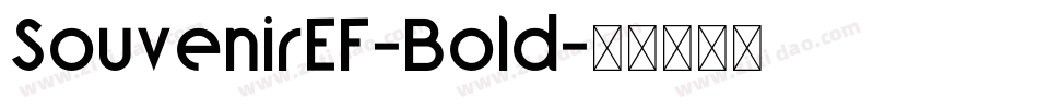 SouvenirEF-Bold字体转换
