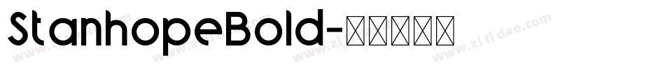 StanhopeBold字体转换