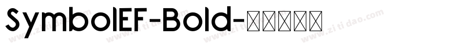 SymbolEF-Bold字体转换