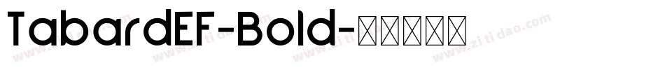 TabardEF-Bold字体转换