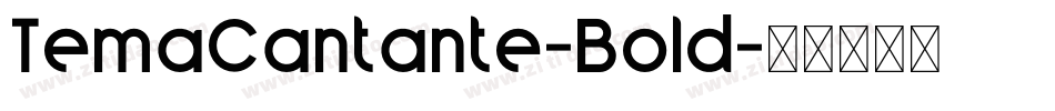 TemaCantante-Bold字体转换