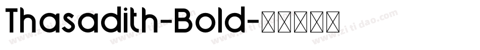 Thasadith-Bold字体转换