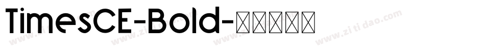 TimesCE-Bold字体转换