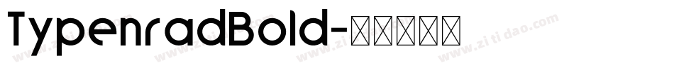 TypenradBold字体转换