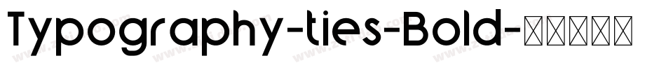 Typography-ties-Bold字体转换