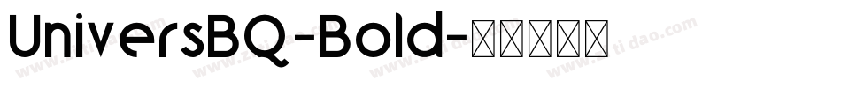 UniversBQ-Bold字体转换