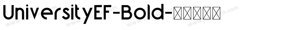 UniversityEF-Bold字体转换