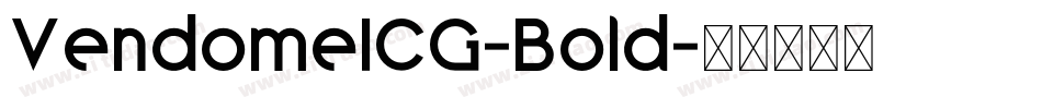 VendomeICG-Bold字体转换