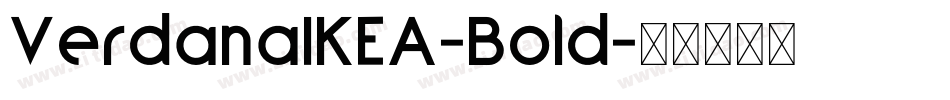 VerdanaIKEA-Bold字体转换