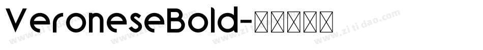 VeroneseBold字体转换