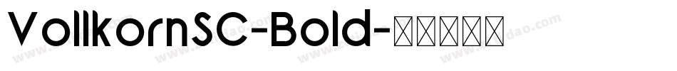 VollkornSC-Bold字体转换