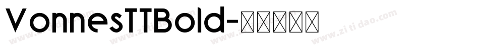 VonnesTTBold字体转换