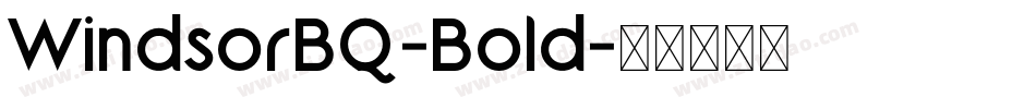 WindsorBQ-Bold字体转换